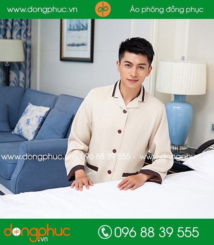 đồng phục vệ sinh màu hồng nhạt